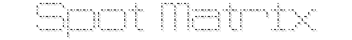 Spot Matrix font